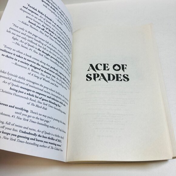 Ace of Spades Faridah Abike-Iymide Paperback Square Fish 2021 Mystery Thriller - Picture 6 of 9